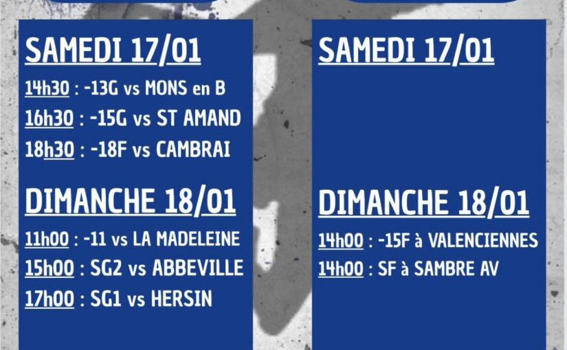 Week-end chargé et palpitant en perspective pour le CLOS Wahagnies Handball !